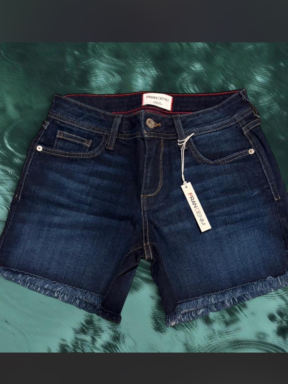 NWT Fran Denim "Melissa" Athletic Fit Shorts Size 26